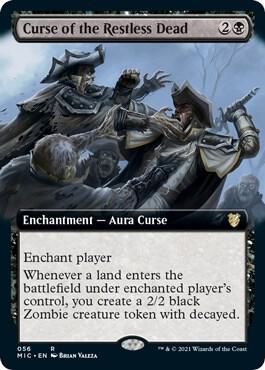 Curse of the Restless Dead (Extended Art) card from Commander: Innistrad: Midnight Hunt