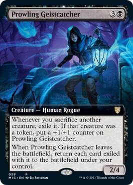 Prowling Geistcatcher (Extended Art) card from Commander: Innistrad: Midnight Hunt