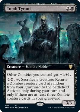 Tomb Tyrant (Extended Art) card from Commander: Innistrad: Midnight Hunt