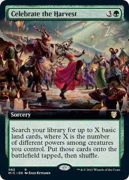 Celebrate the Harvest (Extended Art) card from Commander: Innistrad: Midnight Hunt