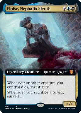 Eloise, Nephalia Sleuth (Extended Art) card from Commander: Innistrad: Midnight Hunt