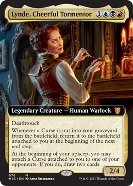 Lynde, Cheerful Tormentor (Extended Art) card from Commander: Innistrad: Midnight Hunt