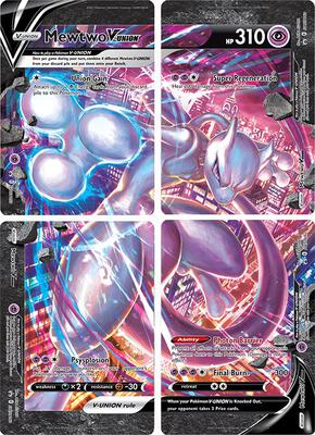 Mewtwo V-UNION [Set of 4] card from SWSH: Sword & Shield Promo Cards