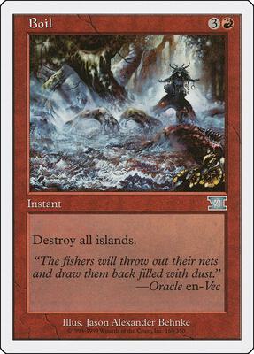 Boil card from Classic Sixth Edition