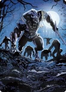 Tovolar, the Midnight Scourge Art Card (08/81) card from Art Series: Innistrad: Midnight Hunt