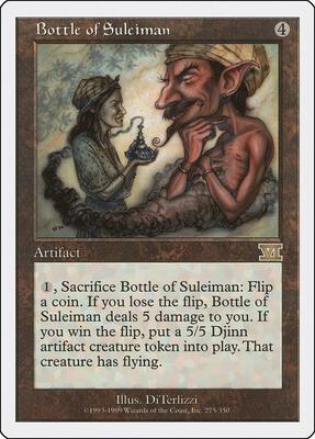Bottle of Suleiman card from Classic Sixth Edition
