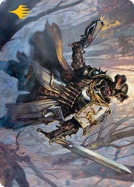 Brutal Cathar Art Card (Gold-Stamped Signature) card from Art Series: Innistrad: Midnight Hunt