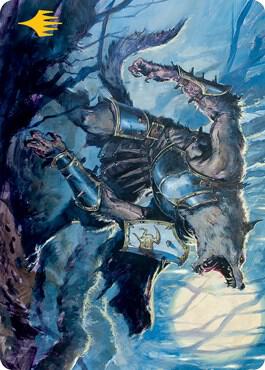Moonrage Brute Art Card (Gold-Stamped Signature) card from Art Series: Innistrad: Midnight Hunt