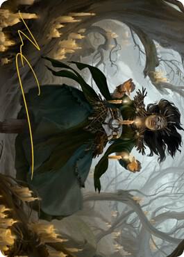 Candlegrove Witch Art Card (15/81) (Gold-Stamped Signature) card from Art Series: Innistrad: Midnight Hunt