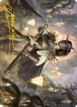Sungold Sentinel Art Card (Gold-Stamped Signature) card from Art Series: Innistrad: Midnight Hunt
