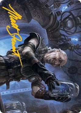 Delver of Secrets Art Card (Gold-Stamped Signature) card from Art Series: Innistrad: Midnight Hunt