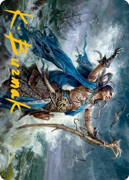 Lier, Disciple of the Drowned Art Card (Gold-Stamped Signature) card from Art Series: Innistrad: Midnight Hunt