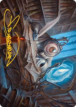 Unblinking Observer Art Card (Gold-Stamped Signature) card from Art Series: Innistrad: Midnight Hunt