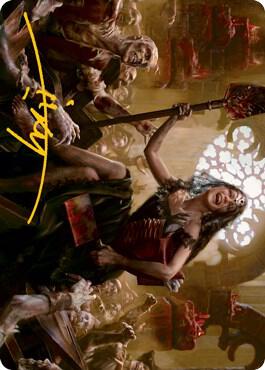 Gisa, Glorious Resurrector Art Card (Gold-Stamped Signature) card from Art Series: Innistrad: Midnight Hunt