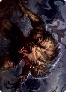 Village Reavers Art Card card from Art Series: Innistrad: Midnight Hunt