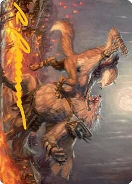 Duel for Dominance Art Card (Gold-Stamped Signature) card from Art Series: Innistrad: Midnight Hunt