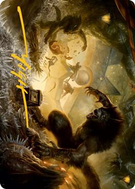 Storm the Festival Art Card (Gold-Stamped Signature) card from Art Series: Innistrad: Midnight Hunt
