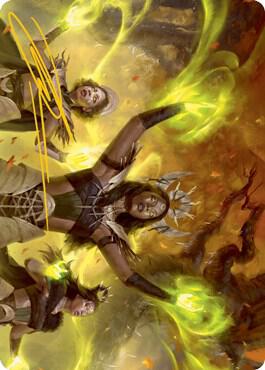 Dawnhart Wardens Art Card (Gold-Stamped Signature) card from Art Series: Innistrad: Midnight Hunt