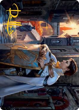 Dennick, Pious Apprentice Art Card (Gold-Stamped Signature) card from Art Series: Innistrad: Midnight Hunt
