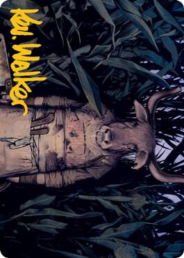 Fleshtaker Art Card (Gold-Stamped Signature) card from Art Series: Innistrad: Midnight Hunt