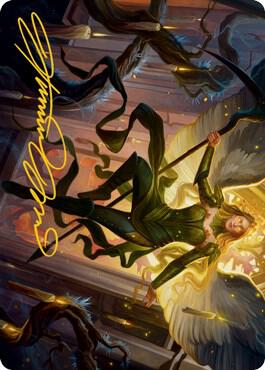 Sigarda, Champion of Light Art Card (Gold-Stamped Signature) card from Art Series: Innistrad: Midnight Hunt