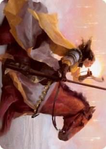Sunrise Cavalier Art Card card from Art Series: Innistrad: Midnight Hunt