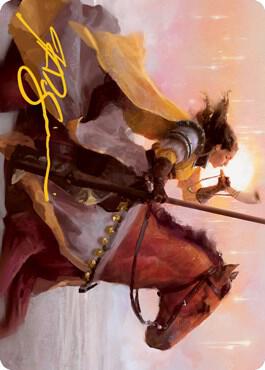 Sunrise Cavalier Art Card (Gold-Stamped Signature) card from Art Series: Innistrad: Midnight Hunt