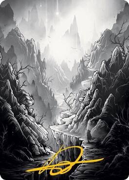 Mountain Art Card (Gold-Stamped Signature) card from Art Series: Innistrad: Midnight Hunt