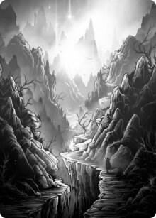 Mountain Art Card card from Art Series: Innistrad: Midnight Hunt