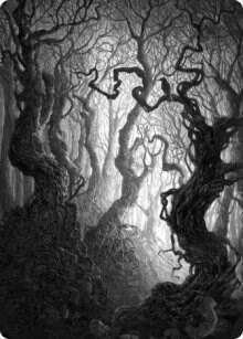 Forest Art Card (80/81) card from Art Series: Innistrad: Midnight Hunt