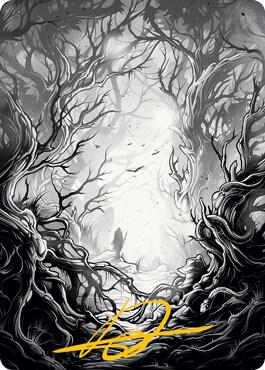 Forest Art Card (81/81) (Gold-Stamped Signature) card from Art Series: Innistrad: Midnight Hunt