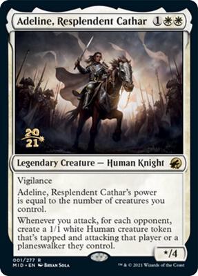 Adeline, Resplendent Cathar card from Prerelease Cards