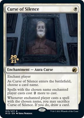 Curse of Silence card from Prerelease Cards