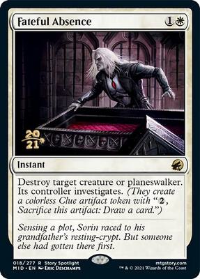 Fateful Absence card from Prerelease Cards