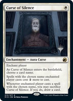 Curse of Silence card from Promo Pack: Innistrad: Midnight Hunt