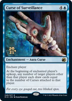 Curse of Surveillance card from Prerelease Cards