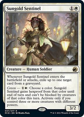 Sungold Sentinel card from Promo Pack: Innistrad: Midnight Hunt