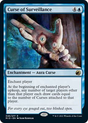 Curse of Surveillance card from Promo Pack: Innistrad: Midnight Hunt