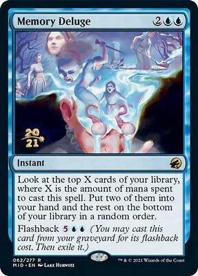 Memory Deluge card from Prerelease Cards