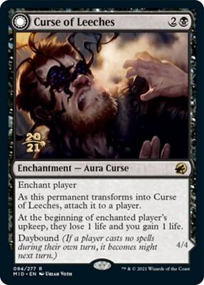 Curse of Leeches card from Prerelease Cards