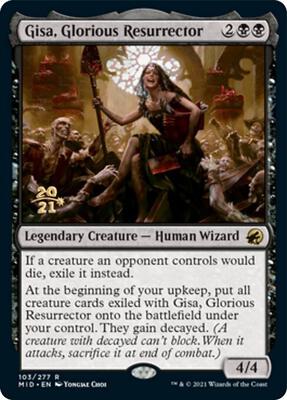 Gisa, Glorious Resurrector card from Prerelease Cards