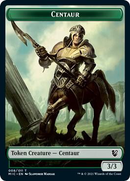 Centaur // Wolf Double-Sided Token card from Commander: Innistrad: Midnight Hunt