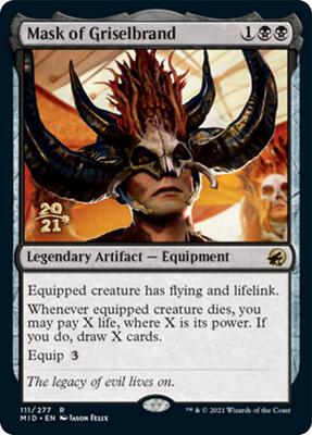 Mask of Griselbrand card from Prerelease Cards