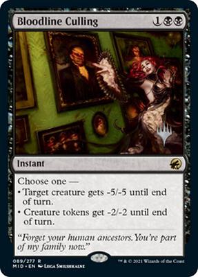 Bloodline Culling card from Promo Pack: Innistrad: Midnight Hunt