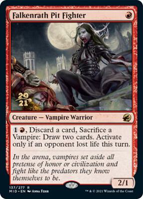 Falkenrath Pit Fighter card from Prerelease Cards