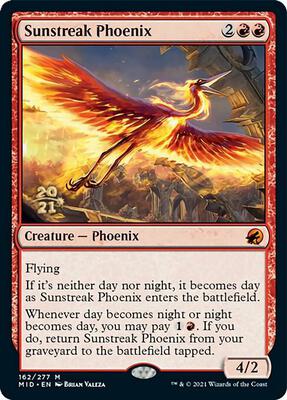 Sunstreak Phoenix card from Prerelease Cards