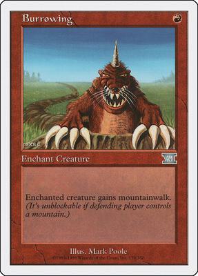 Burrowing card from Classic Sixth Edition