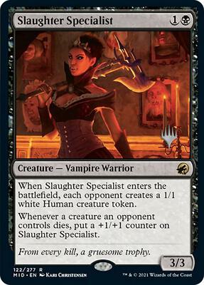 Slaughter Specialist card from Promo Pack: Innistrad: Midnight Hunt