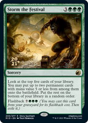 Storm the Festival card from Prerelease Cards
