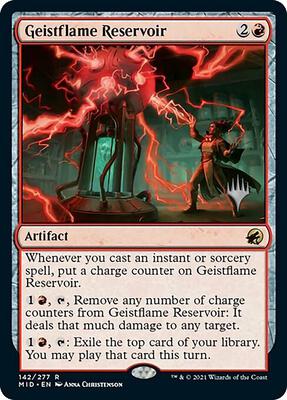 Geistflame Reservoir card from Promo Pack: Innistrad: Midnight Hunt